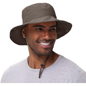 Sun Hats for Men Women UV Protection Safari Hats UPF 50+ Breathable Bucket Boonie Hats for Outdoors Lightweight Foldable