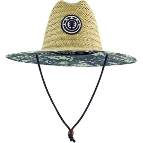 Element Beach ، Seagrass Adult Ageguard Wide Soft Brim مع شعار ، قبعة قش كبيرة للرجال والنساء