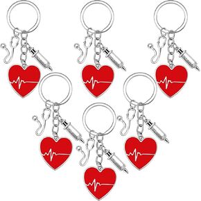 Hicarer 6 PCS CNA Gifts for Women Men CNA Week Cheychains Home Higiations for Medical Doctor RN Practions