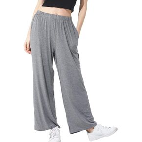 Lu's Chic Women's Plus Pajama Pant Stretch Cotton PJ Bottoms Palazzo Lounge Comfy Soft Wide Leg