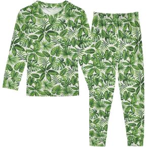 ALAZA Black Spider Web Pajamas Long Sleeve Sleepwear 2-Piece Pajama Set 18 M-8 Y