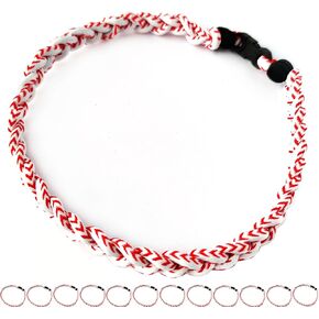 حزمة من 12 قلادات البيسبول حبل حبل Tornado Titanium Baseball Rope Cleslaces