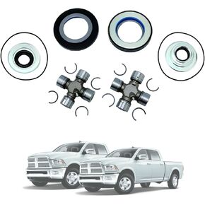 Premium Front Axle Seal and Greasable U-Joint Kit for Ford F250 F350 Super Duty (2005-2014) - Replacement for 2017426, 2014835, 54983, 25-332X, SPL55-3X - Includes Seals, O-Rings, and Joints TC-2521