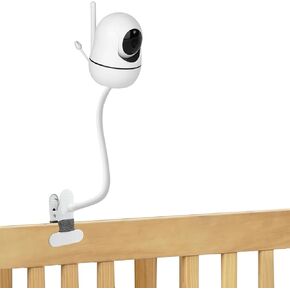 Baby Monitor Mount Compatible with HelloBaby HB6550/HB65/HB66/HB248,ANMEATE SM935E, iFamily 43E,Kidsneed SM935, Baby Monitor Holder Attaches to Crib Cot Shelves, Without Tools or Wall Damage