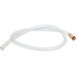 BISupply Manual Fuel Transfer Pump Siphon Hose for Gasoline, Oil, Water - 6ft Hand Pump Gas Can Liquid Fluid Shaker Kit