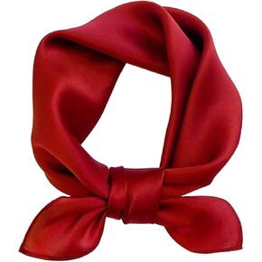 Ciormis 100% Mulberry Silk Scarf - Women's 21''/27'' Square Real Silk Hair Head Scarf Neckerchief with Gift Packaged