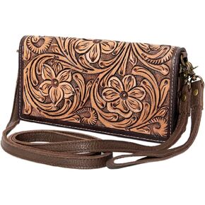 American Darling Wallet Hand Tooled Genuine Leather Western Women Bag | Handbag Purse | Women Wallet | Wristlet Wallet | Travel Wallet | Leather Wallet | Clutch Wallet