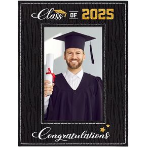 FLYAB Class of 2025 Picture Frame - 5×7 Graduation Gifts 2025 for Men & Women Special Display for a Treasured Graduation Portrait Photo