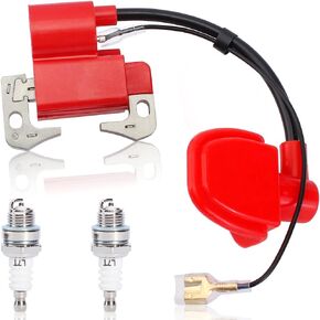 Ignition Coil Spark Plug for 2-Stroke 33cc 43cc 47cc 49cc 50cc Mini Moto Pit Dirt Pocket Bike Chopper Scooter Quad ATV Go Kart MTA2 MTA1 Coolster QG-50 Minimoto Minibike