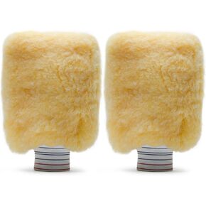 SM Arnold Spun Gold™ Professional Car Wash Mitt 2-Pack - Durable, Scratch-Resistant, 8" x 11", Lorene Synthetic Fibers | for Auto Detailing, Cleaning Supplies, Vehicle Care & Maintenance