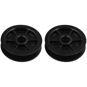 2 PCS K144C0054M 144C0054 BELT DRIVE IDLER Pulley Square Rail متوافق مع GMC Sierra Yukon لـ B1381 B1381C B2202 B2202C B2212T B2405C B353 B373 B4505TC B4545T B4603T B4603T