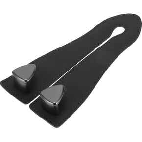 Car Seat Headrest Hook Interior Accessories for Most Car, SUV, Truck Car Seat Back Organizer Hooks Faux Leather Metal Brown 6.89"x3.27"