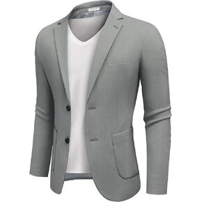 COOFANDY Men's Casual Knit Blazer Suit Jacket Lightweight Sport Coats Two Button