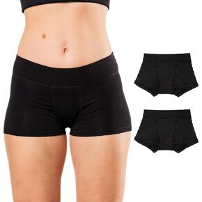 Bambody Boxer Boxer ، الفترة الداخلية للنساء - حماية ليلا ونهارا - قابلة للتشكيل ، ناعمة ، تنفس