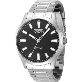 Invicta TI-22 Men 43mm Titanium Titanium Black dial PC21J Quartz