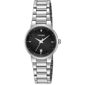 Citizen Quartz Womens Watch, Stainless Steel, Classic, Silver-Tone (Model: EU6010-53E)