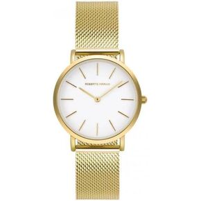 RM1611 Women’s Mesh Watch – Silver Stainless Steel, 3ATM, White Dial
