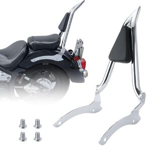 مسند الظهر الخلفي للركاب Sissy Bar Luggage Rack Kit متوافق مع Yamaha v Star Drag Star XVS 1100 Classic 2000-2011