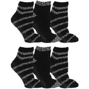 Dr. Scholl's Women's Soothing Spa Gripper Low Cut Socks 6 Pair Pack, Black/Grey, Women's Shoe Size: 4-10