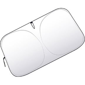 Car Windshield Sun Shade, Thickened Automotive Window Sunshade, Foldable Sun Shield for Heat and UV Protection, Universal Windshield Sun Shade Fit for Cars, Trucks, SUVs (57.08 × 31.5 inch)