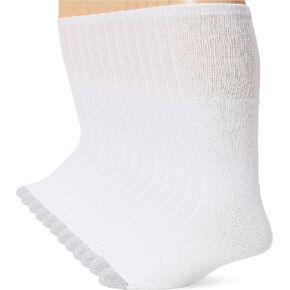 جوارب أنبوب Hanes Over-the-Calf 10 حزمة ، 6-12 أبيض