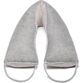 Weighted Door Draft Stopper 36 inch, Linen Weighted Under Door Draft, Noise, Cold Air, Dust Stopper, Seal, Energy Saving, Elegant (1, Beige 36 Inch)
