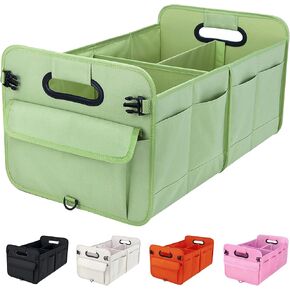 Trunk Organizer SUV, Car Storage Organizer Trunk, NOT-FLIMSY ANTI-SLIDE 70L Spacious Collapsible Sturdy Trunk Organizer for Grocery/Car Accessories/Women Men's Gift, Fruit Green