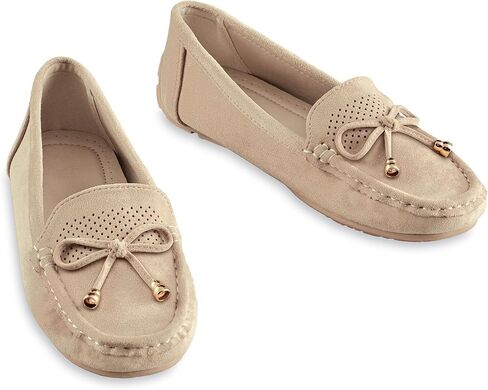 Collections Etc Stylish Microsuede Tassel Tie Cut-Out Pattern Moccasins in Saudi Arabia