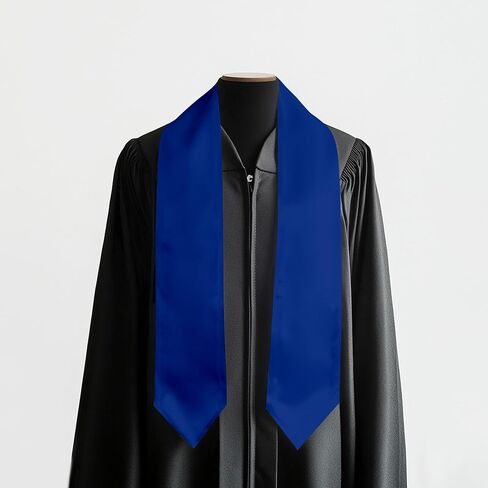 Plain Graduation Stole Adult Graduation Stole 72" Long Graduation Sash Unisex Class of 2025 for Academic and Choral in Kuwait