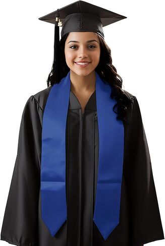 Plain Graduation Stole Adult Graduation Stole 72" Long Graduation Sash Unisex Class of 2025 for Academic and Choral in Kuwait