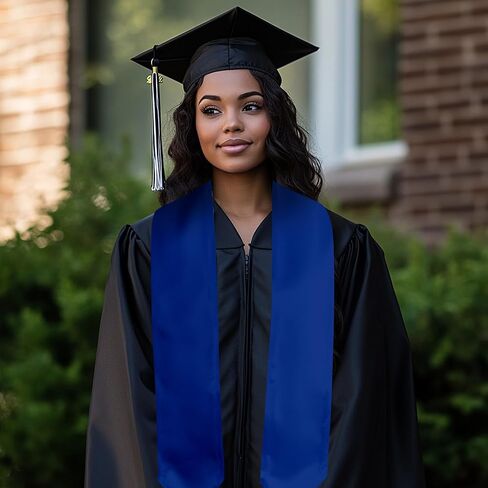 Plain Graduation Stole Adult Graduation Stole 72" Long Graduation Sash Unisex Class of 2025 for Academic and Choral in Kuwait