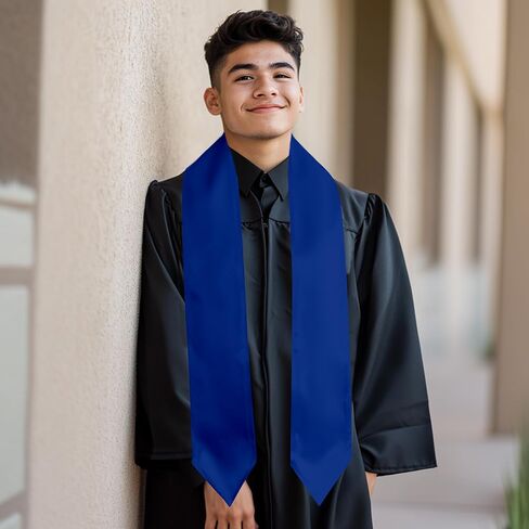 Plain Graduation Stole Adult Graduation Stole 72" Long Graduation Sash Unisex Class of 2025 for Academic and Choral in Kuwait
