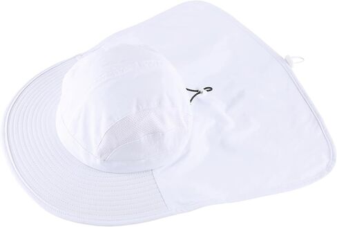 Connectyle UPF 50+ Wide Brim Sun Hat for Men Women Outdoor UV Protection Fishing Hat with Neck Flap Cover Safari Bucket Hats in Saudi Arabia