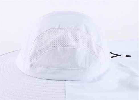 Connectyle UPF 50+ Wide Brim Sun Hat for Men Women Outdoor UV Protection Fishing Hat with Neck Flap Cover Safari Bucket Hats in Saudi Arabia