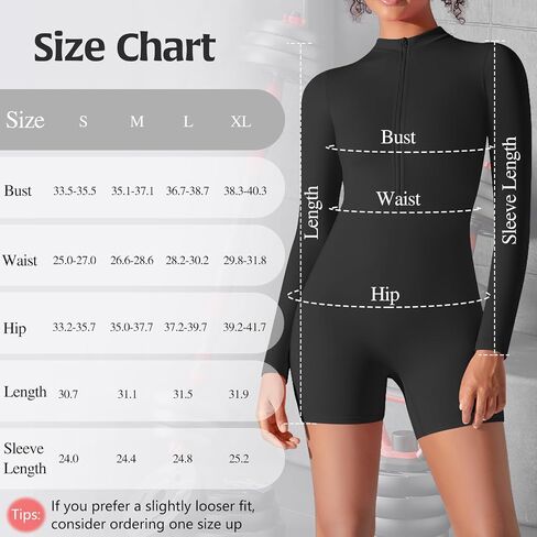JBT Women Workout Jumpsuit One Piece Zip Up Rompers Long Sleeve Tummy Control Yoga Gym Bodysuit Bodycon in Saudi Arabia