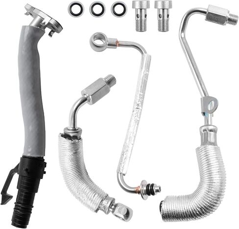 Turbocharger Turbo Oil Feed Line Pipe Tube Fit for 1.4L Buick, Chevrolet Vehicles Encore 2013-2021, Cruze 2011-2016, Sonic 2012-2020,Trax 2013-2021 Replace# 55592600 25198546 25200947 625-829 in Kuwait