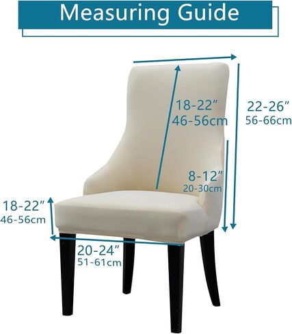 Liykimt Stretch Wingback Side Cairs Clover-Accent Cover Cover Cover مع ذراع ، وكرسي لتناول الطعام القابل للغسل بالذراع مع حامية مسمر لتناول الطعام مجموعة من غرفة المعيشة من 2 ، Orange in Kuwait