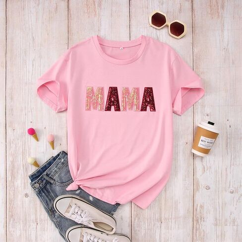 Modntoga Mommy وأنا مطابقة Tee Tops Mama's Girl Summer T-Shirt الأم وابنتها هدية القمصان العائلية in Saudi Arabia