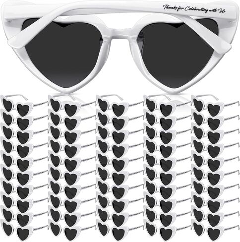 Vabean Wedding Heart Sunglasses Bulk Wedding Gifts Bachelorette Bridal Party Favors for Guests Reception in Kuwait