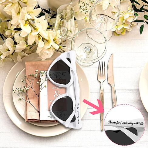 Vabean Wedding Heart Sunglasses Bulk Wedding Gifts Bachelorette Bridal Party Favors for Guests Reception in Saudi Arabia