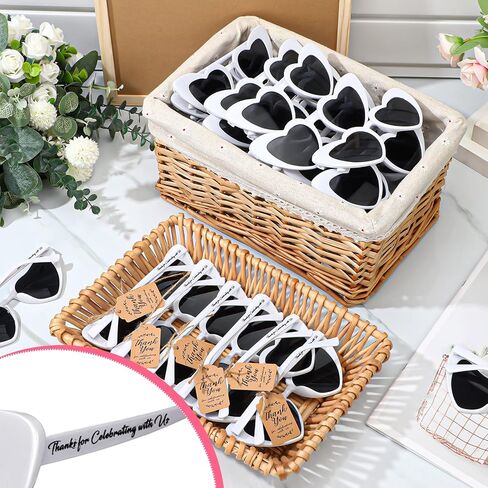 Vabean Wedding Heart Sunglasses Bulk Wedding Gifts Bachelorette Bridal Party Favors for Guests Reception in Saudi Arabia