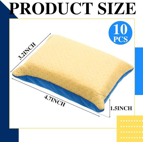 BBTO 10 Pcs Window Defogger Sponge Absorbent Window Cleaner No Scratch Large Windshield Defogger Bulk Mirror Washing Sponge Car Wash Sponges for Car Bug and Tar Remover Scrubber Detailing Motorcycle in Saudi Arabia