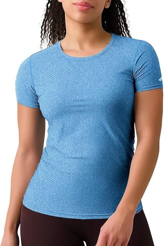 Zengjo Womens Athletic Tops Short Sleeve Slim Fitted Quick Dry Moisture Wicking Workout T-Shirt for Gym Running Yoga in Saudi Arabia
