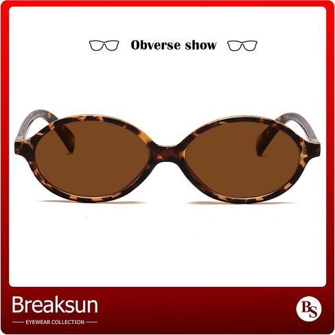 Retro Oval Sunglasses for Women Men Trendy Round Sunnies 90s Vintage Style in Saudi Arabia