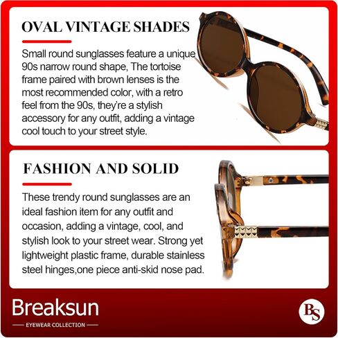 Retro Oval Sunglasses for Women Men Trendy Round Sunnies 90s Vintage Style in Saudi Arabia