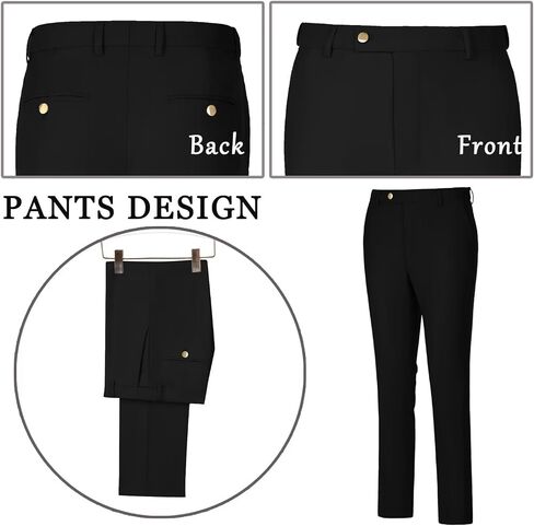 Men's Suits 3 Piece Slim Fit Tuxedo Suit One Button Double Breasted Men Wedding Prom Homecoming Suits Blazer Vest Pants in Saudi Arabia