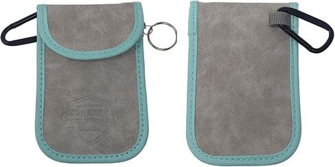Turo Vehicle Rental or Personal Vehicle Anti-Theft Suede Faraday Case with X2 Shielding + Foil Box, Black in Saudi Arabia