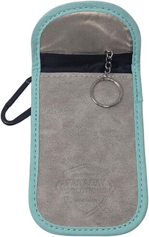 Turo Vehicle Rental or Personal Vehicle Anti-Theft Suede Faraday Case with X2 Shielding + Foil Box, Black in Saudi Arabia
