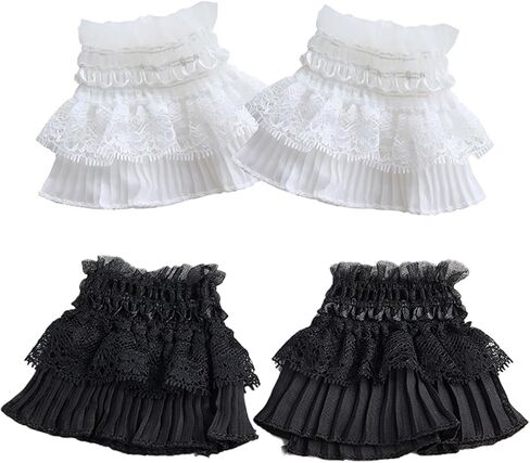Lolita Lace Gloves Hand Sleeve Cuff Fingerless Elastic Manicure Decorative for Women Bridal Wedding Party Accessories in Saudi Arabia