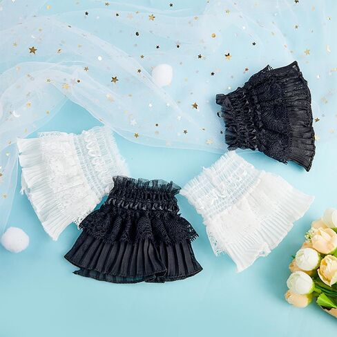 Lolita Lace Gloves Hand Sleeve Cuff Fingerless Elastic Manicure Decorative for Women Bridal Wedding Party Accessories in Saudi Arabia